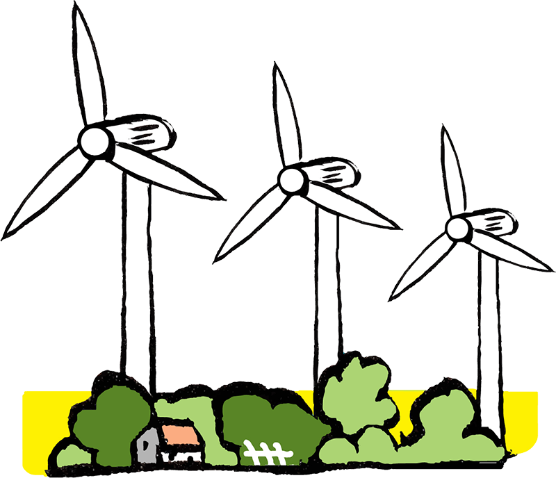 les éoliennes terrestres 